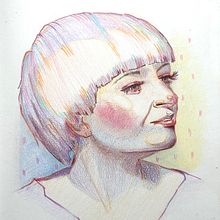 My project for course: Vibrant Portrait Drawing with Colored Pencils. Projekt z dziedziny  R, sunek, Portret, Sketchbook, R i sowanie kredkami użytkownika Sarah Altrock - 20.12.2022