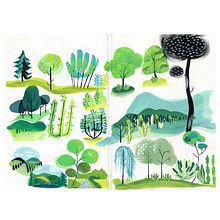 My project for course: Pictorial Sketchbook with Gouache. Traditional illustration, Sketching, Drawing, Architectural Illustration, Sketchbook, and Gouache Painting project by Sarah Altrock - 12.30.2022