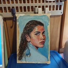 Mi proyecto del curso: Retrato expresivo al óleo: explora la técnica alla prima. Fine Arts, Painting, and Oil Painting project by frances_ayesha - 12.27.2022