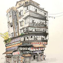 My project for course: Expressive Architectural Sketching with Colored Markers. Un proyecto de Bocetado, Dibujo, Ilustración arquitectónica, Sketchbook e Ilustración con tinta de njkenney - 28.12.2022
