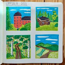 Mein Abschlussprojekt für den Kurs: Illustriertes Tagebuch: Tägliche bewusste Übung. Fine Arts, Sketching, Creativit, Drawing, and Sketchbook project by cool_c - 12.31.2022