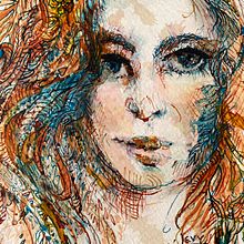 Sandi Levy. Een project van  Beeldende kunst, Schilderij,  Tekening y  Illustratie met inkt van shaindie03 - 29.12.2022