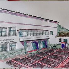 Mi proyecto del curso: Dibujo arquitectónico expresivo con marcadores de colores. Esboçado, Desenho, Ilustração arquitetônica, Sketchbook e Ilustração com tinta projeto de Laboratorio de Estudios Culturales Históricos y Espaciales - 31.12.2022
