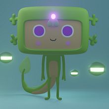 Mi proyecto del curso: Creación de personajes kawaii en 3D con Blender  Wixi. Un progetto di Illustrazione tradizionale, Character design, Illustrazione digitale e Modellazione 3D di rotcehhhh - 01.01.2023