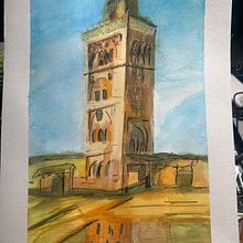 My project for course: Architectural Sketching with Watercolor and Ink. Sketching, Drawing, Watercolor Painting, Architectural Illustration, Sketchbook & Ink Illustration project by Yemi Edwards - 01.01.2023