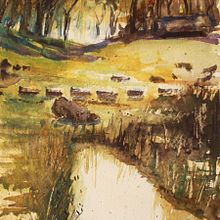 Mi proyecto del curso: Paisajes naturales en acuarela Ein Projekt aus dem Bereich Bildende Künste, Malerei und Aquarellmalerei von Oscar Acevedo - 01.01.2023