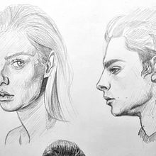 Mi proyecto del curso: Sketchbook de retrato: explora el rostro humano. Projekt z dziedziny Sketching,  R, sunek, Portret,  R, sunek art, st, czn i Sketchbook użytkownika isolett - 02.01.2023