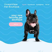 OceanView Pet Boutique Brand Identity. Un projet de Design , Illustration traditionnelle, Br et ing et identité de Ken J - 02.01.2023