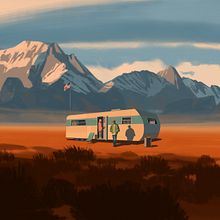 What Going Off the Grid Really Looks Like. Un progetto di Illustrazione tradizionale e Design editoriale di Emiliano Ponzi - 05.09.2022
