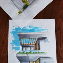 Il mio progetto del corso: Disegno architettonico espressivo con pennarelli colorati. Sketching, Drawing, Architectural Illustration, Sketchbook & Ink Illustration project by Rebecca Pettirossi - 01.02.2023