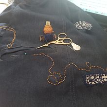 Mi proyecto del curso: Bordado: reparación de prendas. Embroider, Sewing, DIY, Upc, cling, and Textile Design project by letiluq30 - 01.02.2023