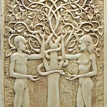 Adan y Eva. Un progetto di Illustrazione tradizionale, Scultura, Belle arti e Artigianato di Tomas Barcelo - 01.04.2021