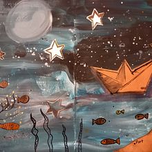 Mon projet du cours : Création d’un livre accordéon illustré. Een project van Traditionele illustratie, Redactioneel ontwerp,  Boekbinding, Kinderillustratie, Verhaallijn y Prentenboeken van delphinesimone.duclos - 02.01.2023