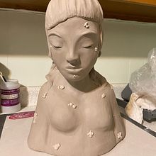 My project for course: Introduction to Clay Figurative Sculpture. Projekt z dziedziny  Sztuki piękne i Rzeźba użytkownika Lena - 02.01.2023