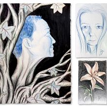Mi proyecto del curso: Retrato creativo en claroscuro con lápiz. Un proyecto de Ilustración tradicional, Dibujo a lápiz, Dibujo de Retrato, Dibujo artístico y Dibujo con lápices de colores de Trinidad Martín - 03.01.2023