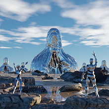 Colonizadores . Design, 3D, Animation, Character Design, Game Design, L, scape Architecture, Lighting Design, Set Design, Film, Street Art, VFX, 3D Animation, 3D Modeling, Digital Illustration, Concept Art, Video Games, 3D Character Design, 3D Design, Digital Design, Digital Drawing, and Spatial Design project by Lucas Verdejo Williamson - 01.03.2023