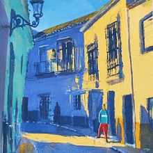 Mi proyecto del curso: Pintura de paisajes urbanos con gouache. Traditional illustration, Painting, and Gouache Painting project by juanjesusaragon - 01.03.2023