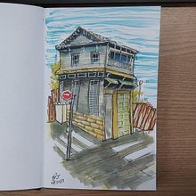 Meu projeto do curso: Desenho arquitetônico expressivo com marcadores coloridos. Sketching, Drawing, Architectural Illustration, Sketchbook & Ink Illustration project by renejarcem - 07.21.2022