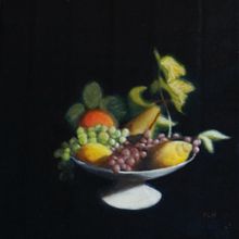 The fruit compote. Oil Painting project by Stéphane Pannetier Le Hénaff - 01.03.2023