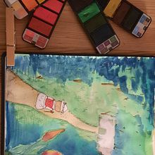 My project for course: Watercolor Travel Journal . % strongfoxberry tarafından hazırlanan Geleneksel illüstras, on, Sulubo, a Resim, Mimari İllüstras, on, Ve Eskiz defteri projesi - 01.03.2023