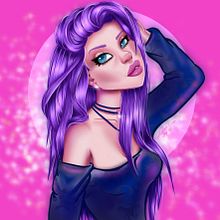 Mi proyecto del curso: Retrato de personajes femeninos con Procreate. Traditional illustration, Digital Illustration, and Digital Drawing project by Esther De Paz Centeno - 01.03.2023