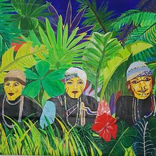 My jungle space . Painting, Pattern Design, Acr, and lic Painting project by Adeline Cartier - 01.04.2023