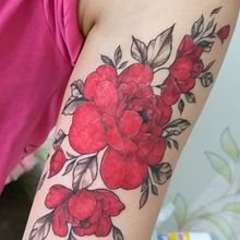 Mi proyecto del curso: Técnicas de color para tatuajes. Projekt z dziedziny Trad, c, jna ilustracja,  R, sunek, Ilustracja c, frowa, Projektowanie tatuaż, R, sunek c i frow użytkownika Joao Velazco Pinedo - 01.01.2023