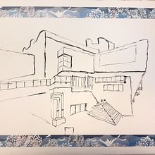 Mein Abschlussprojekt für den Kurs: Expressive Architekturskizzen mit Markern. Projekt z dziedziny Sketching,  R, sunek,  R, sunek architektoniczn, Sketchbook,  R i sunek atramentem użytkownika Dagmar Weber - 04.01.2023