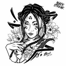 Blackwork ilustrator. Traditional illustration project by Axel Rueda - 12.30.2022