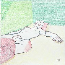 My project for course: Expressive Figure Drawing: Explore Lines, Shapes and Colors. Fine Arts, Pencil Drawing, Drawing, Portrait Drawing, Realistic Drawing, Figure Drawing, and Gouache Painting project by Michel Bloom - 01.04.2023