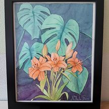 Mi proyecto del curso: Técnicas de acuarela en negativo para ilustración botánica. Un progetto di Illustrazione tradizionale, Pittura ad acquerello e Illustrazione botanica di Nathalia Freire Iturriaga - 04.01.2023