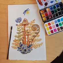 My project for course: Creation of Color Palettes with Watercolor. Traditional illustration, Fine Arts, Painting, Watercolor Painting, and Color Theor project by aureliedulac - 01.04.2023