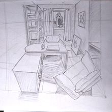 Meu projeto do curso: Perspectiva artística: desenhe interiores do seu ponto de vista Ein Projekt aus dem Bereich Traditionelle Illustration, Architektur, Zeichnung und Architektonische Illustration von Diogo Lima - 05.01.2023
