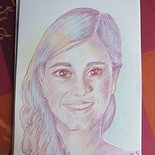 Mi proyecto del curso: Dibujo de retratos llamativos con lápices de colores. Projekt z dziedziny  R, sunek, Portret, R i sowanie kredkami użytkownika Marita Nadal Lizabe - 05.01.2023