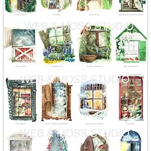 Watercolor Windows into Classic Children's Literature. Un progetto di Illustrazione tradizionale di Lindsay Holladay Van Damme - 05.01.2023
