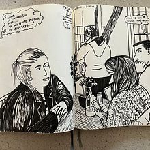 Oigo lo que veo/ Buenos Aires 2021- 2022. Traditional illustration, Editorial Design, Fine Arts, Writing, Comic, Drawing, Stor, telling, Portrait Drawing, Artistic Drawing, H, Lettering, Sketchbook, Editorial Illustration, Narrative, Naturalistic Illustration, Non-Fiction Writing, Creative Writing, and Picturebook project by Powerpaola - 01.03.2023