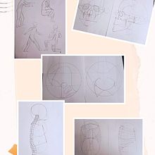 Mi proyecto del curso: Dibujo anatómico para principiantes. Fine Arts, Sketching, Pencil Drawing, Drawing, Realistic Drawing, and Figure Drawing project by Brayan Pulido - 01.04.2023