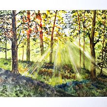 My project for course: Dreamy Watercolor Landscapes: Paint with Light. Painting, and Watercolor Painting project by William Watson - 12.29.2022