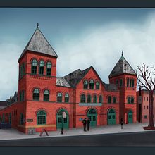 Central Market House York, Pa. Traditional illustration, and Digital Illustration project by Michelle T. - 01.05.2023