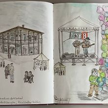 My project for course: Artistic Watercolor Sketching: Dare to Express Your Ideas. Traditional illustration, Sketching, Creativit, Drawing, Watercolor Painting, and Sketchbook project by Carolyn Wainright - 11.27.2022