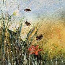 My project for course: Illustrating the Natural World with Watercolor and Charcoal. Ilustração tradicional, Pintura e Ilustração naturalista projeto de amelia_hight - 05.01.2023