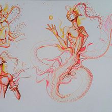 Mi proyecto del curso: Sketchbook fantástico: dibuja personajes desde la imaginación. Projekt z dziedziny Trad, c, jna ilustracja, Kreat, wność,  R, sunek i Sketchbook użytkownika sofiamunozgarzon - 06.01.2023