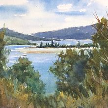 My project for course: Painting Realistic Watercolor Landscapes. Projekt z dziedziny  Malarstwo, Sketching, Malowanie akwarelą, Ilustracja naturalist i czna użytkownika ros_jenke - 05.01.2023