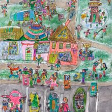 Merry Christmas 2022 by 8 years old Chloe. Traditional illustration, and Fine Arts project by Chloe&Ying - 09.01.2022