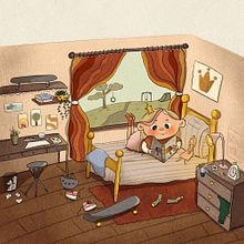 My project for course: Illustration for Children’s Books: Creating a Joyful Universe. Projekt z dziedziny Trad, c, jna ilustracja, Projektowanie postaci, Sketching, Ilustracja c, frowa, Ilustracje dla dzieci, R, sunek c, frow, Narracja i Książka obrazkowa użytkownika Winona Kieslich - 15.12.2022
