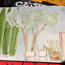 My project for course: Illustration Techniques to Unlock your Creativity . Design, Ilustrație tradițională, Arte plastice, Pictura, Creativitate, Crearea cu copiii și Caiet de schițe de Barbara Mounier - 01.06.2023