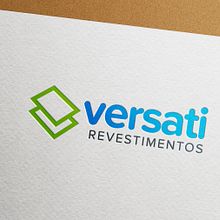 Logotipo Versati Revestimentos (fast). Design, Logo Design, Advertising, Br, ing & Identit project by Jakson Policarpi - 02.18.2017