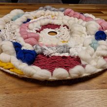 Mój projekt z kursu: Wykonanie ręcznie tkanej lampy wiszącej. Un projet de Artisanat, Décoration d'intérieur, Art textile , et Tissage de chasia1806 - 01.01.2023