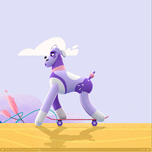 Summer skate. Animation, and 3D Animation project by suarez_josue8 - 01.07.2023