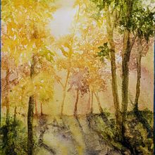 My project for course: Dreamy Watercolor Landscapes: Paint with Light. Pintura, e Pintura em aquarela projeto de Illa Moskowitz - 03.01.2023